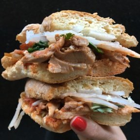 Gluten-free chicken sandwich from Untamed Sandwiches